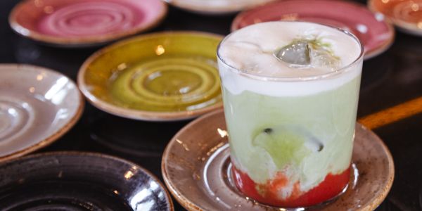 Ice Strawberry Matcha